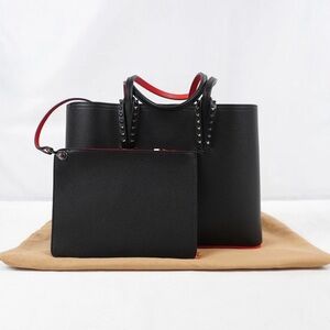 Christian Louboutin Cabata
Studded Tote Bag W/Detachable
Pouch In Black Leather